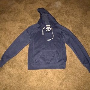 Blue long sleeve hoodie